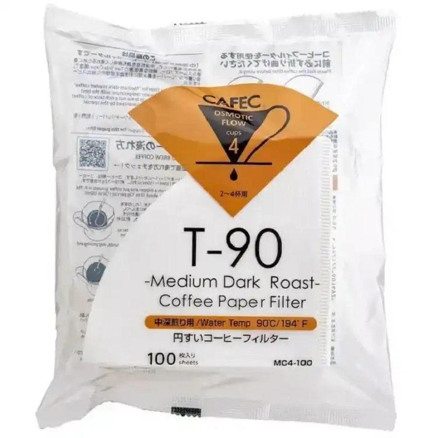 Фільтри CAFEC T-90 Cup4 Medium Dark Roast, 100 шт