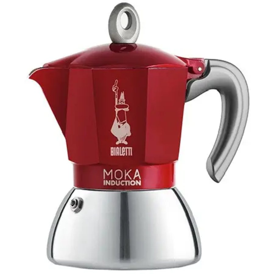 Гейзерна кавоварка Bialetti Moka Induction 150 мл, червона