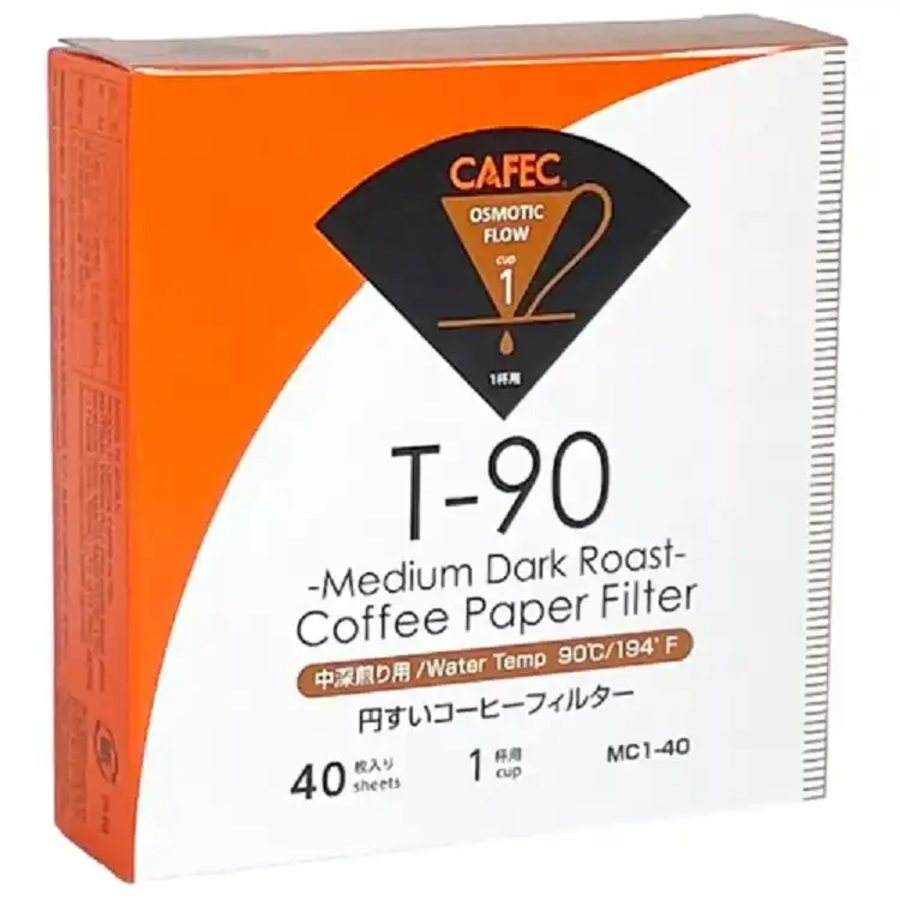 Паперові фільтри CAFEC Medium-Dark Roast Cup1, 40 шт